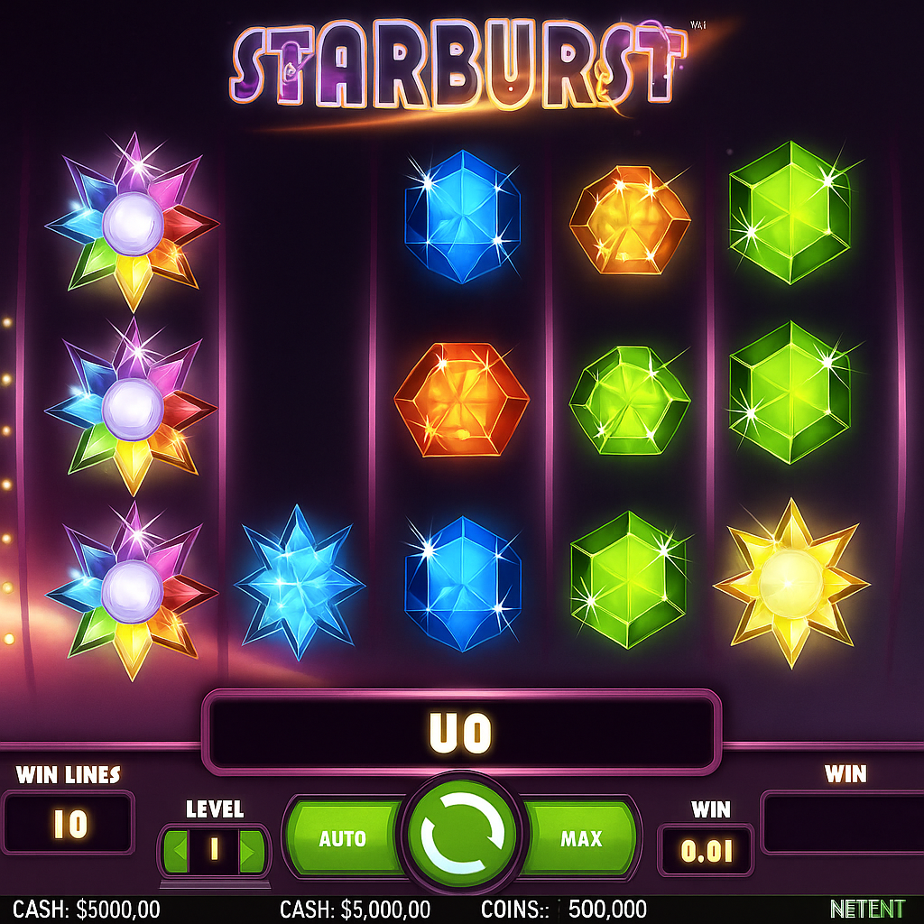SlotsHammer - Starburst Slot Game - Play Now